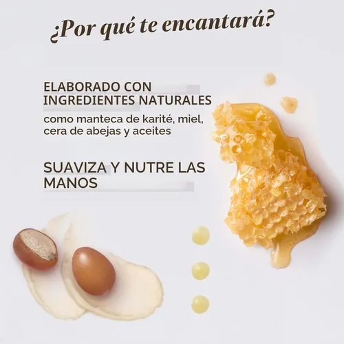 Vista 3 de Burt's Bees Crema de manos de cera de abejas 100% natural, 3 onzas (el paquete puede variar)