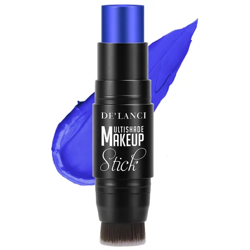 Vista 7 de Pintura facial blanca, pintura corporal crema a base de aceite con pincel Blanco