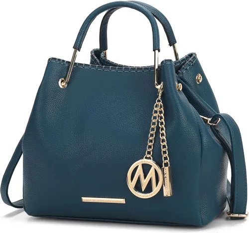 Vista 14 de MKF Collection Mia K - Bolso de mano para mujer, de piel vegana, con asa superior, bolso de mano