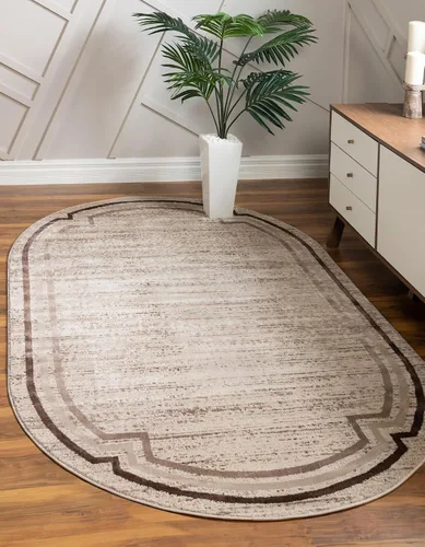 Vista 38 de Unique Loom Oasis Collection - Alfombra de área - Fuente (2 pies x 3 pies, rectangular, gris/marfil)