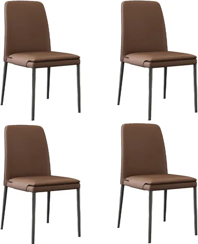 Vista 9 de Sillas de cocina de comedor, sillas de comedor con patas de metal, sala de estar, comedores apilables, silla de cocina, silla de comedor al aire