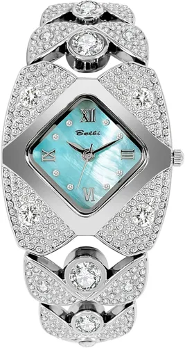Vista 9 de Gosasa Elegante reloj de pulsera de diamantes para mujer, joyería de moda, reloj de pulsera para mujer, resistente al agua, analógico, de cuarzo