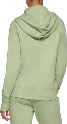 Vista 3 de DKNY Sudadera con capucha de forro polar con cremallera completa y cordón