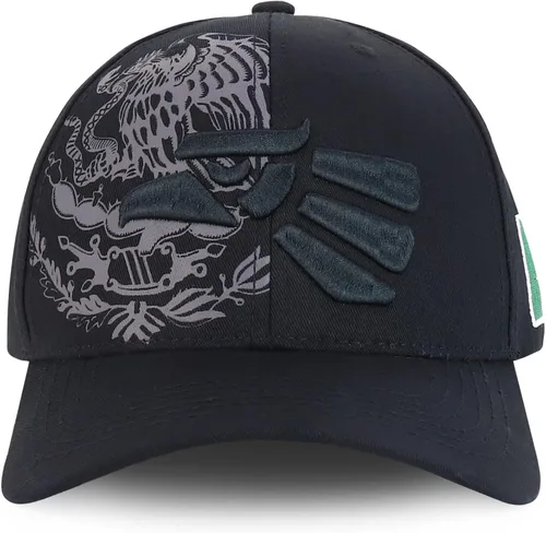 Vista 2 de Trendy Apparel Shop XXL Hecho En Mexico Eagle 3D Gorra de béisbol estructurada bordada