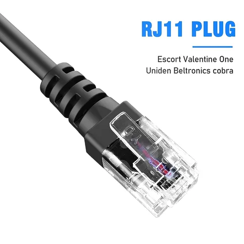 Vista 4 de Kit de cableado de radar, kit de cableado de cable directo para Escort Valentine One Uniden Beltronics Cobr Detector de radar conexión rápida Plug