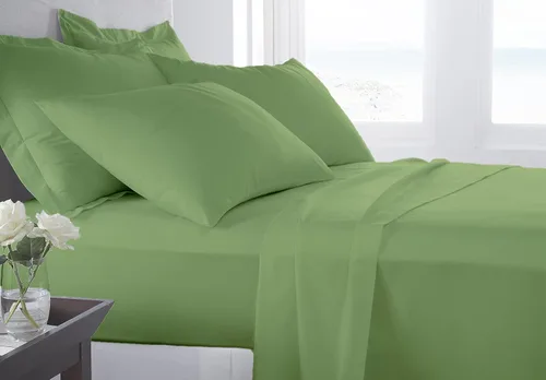 Vista 9 de Juego de ropa de cama de lujo de 4 piezas, 800 hilos, 100% algodón ultra suave, color negro, juego de ropa de cama transpirable de algodón de fibra