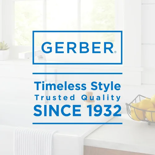 Vista 10 de Gerber Mid-Town - Grifo de cocina de una sola manija con rociador extraíble, estilo arquitectónico contemporáneo, boquilla giratoria de 360 grados