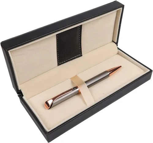Vista 5 de Penneed - Bolígrafo de bola con caja de regalo, bolígrafo metálico para hombres, mujeres, ejecutivos, oficina, suministros escolares, recargable