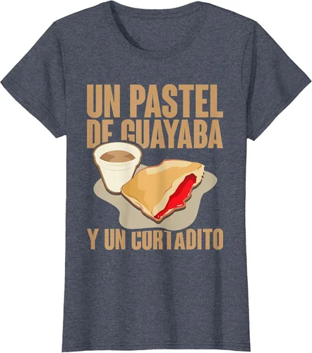 Vista 69 de Funny Cuban Coffee Guayaba Guava Breakfast T Shirt T-Shirt Asphalt Grey