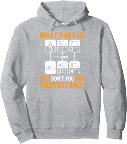 Vista 3 de What Part Don't You Understand Funny Trucker Dad - Sudadera con capucha para hombre Negro