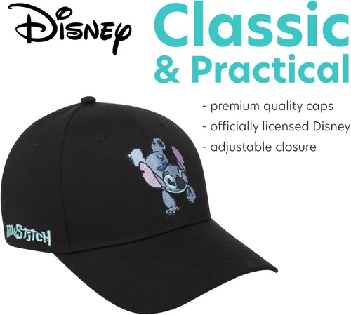 Vista 3 de Disney Unisex Lilo & Stitch Hat - Snap Back Baseball Cap, Dad Hat, Mom Hat
