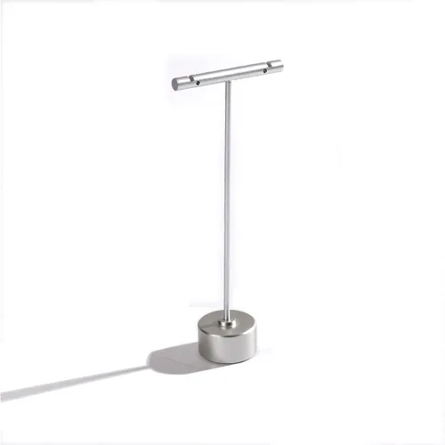 Vista 8 de GISELA D 4 soportes de exhibición de metal plateado para arete en T para exhibición, joyería en línea tiendas en línea accesorios de exhibición