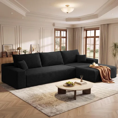 Vista 30 de AUGOP Sofá modular moderno de 108 pulgadas para sala de estar, sofá modular con sofás en forma de L, sofá tapizado sin hueso, sofá seccional