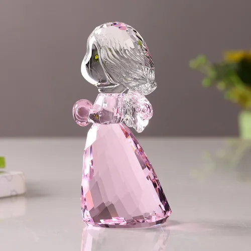 Vista 9 de DOJOZ Crystal Little Angel Regalos de cumpleaños de Navidad, Estatuilla de querubín, decoración de pisapapeles, adornos artísticos coleccionables