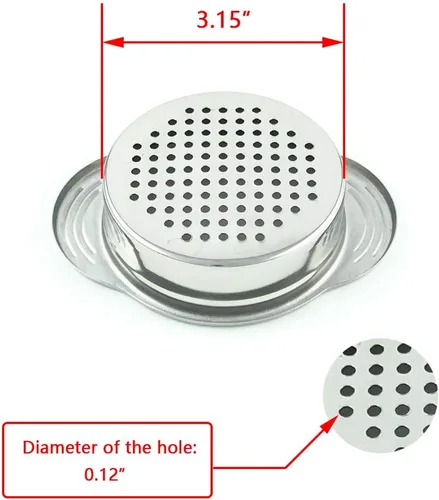 Vista 3 de Colador de latas, colador de atún, acero inoxidable 304 (18/8), apto para lavavajillas, colador de alimentos, colador de latas, fácil de limpiar