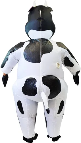 Vista 3 de Spooktacular Creations Cow Inflatable Costume Air Blow-up Deluxe Halloween Cow Costume