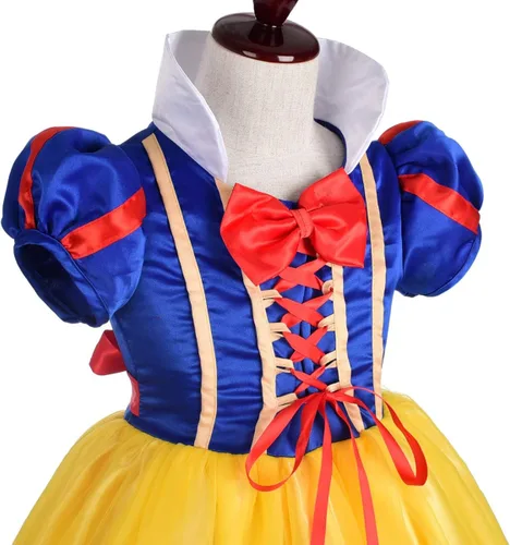 Vista 5 de Lito Angels Disfraz de princesa para niñas pequeñas, disfraz de Halloween con diadema