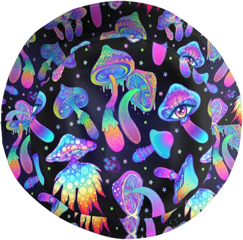 Vista 5 de Sombrero de pescador retro de los años 80 y 90 para hombres y mujeres, plegable, gorra para el sol, accesorios para fiestas rave, sombrero