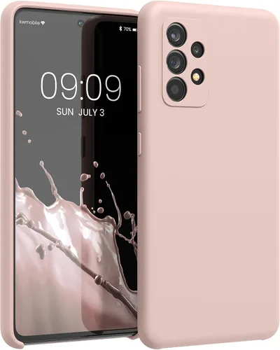 Vista 276 de kwmobile Funda Compatible con Samsung Galaxy A14 5G - Funda de teléfono de TPU y silicona con acabado suave - Verde Lima