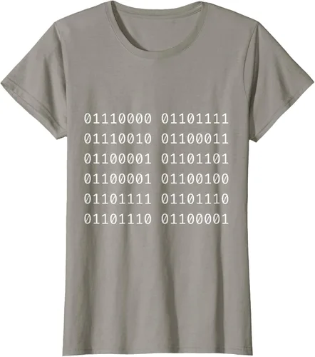 Vista 34 de Porca Madonna In Codice Binario Código Binario Camiseta, Negro