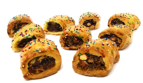 Vista 2 de Galleta de higo italiana de 1 libra de galletas tradicionales hechas a mano de Italia - Horneadas en Brooklyn - Cucidati