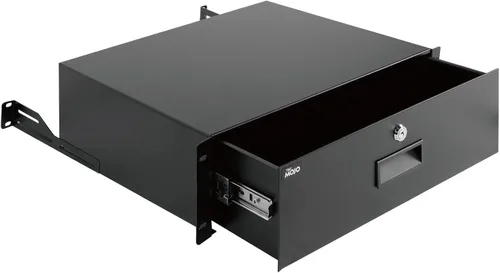 Vista 8 de Tecmojo Cajón de rack de 1U, cajón de montaje en rack para equipo de red de 19 pulgadas, rack de servidor/AV o gabinete de gabinete, cajón