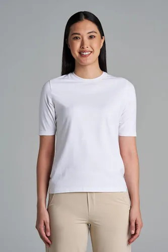 Vista 4 de Coolibar Camiseta de manga corta Morada Everyday UPF 50+ para mujer, protección solar