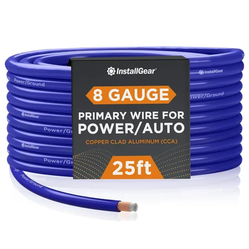 Vista 22 de InstallGear Cable de tierra de cobre calibre 1/0 (50 pies) de aluminio recubierto de cobre CAA - Cable automotriz primario, potencia
