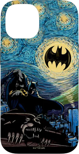 Vista 4 de DC Comics Batman Starry Night Style Painting Case para iPhone 17