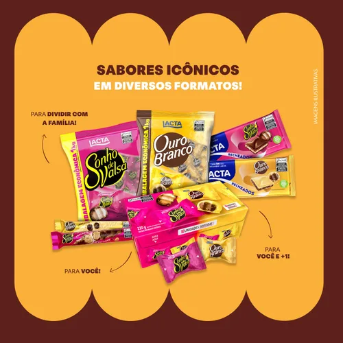 Vista 9 de Lacta Ouro Branco Bombon 1 kg (2.2 lbs) - 1 Pack