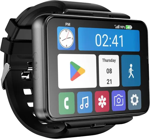 Vista 11 de Reloj inteligente para hombre, 4G, smartwatch para Android e iOS, pantalla táctil de 2.88 pulgadas, Android 11 OS, 6GB+128GB, rastreador