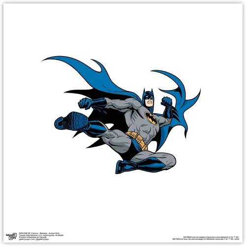 Vista 9 de Trends International Gallery Pops DC Comics Batman - Póster de pared de Action Kick, 12 x 12 pulgadas, versión enmarcada en negro