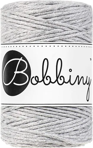 Vista 11 de Bobbiny Cordón de macramé de una sola capa para bebé de 0.069 pulgadas (100% algodón reciclado)