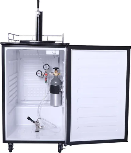 Vista 5 de Igloo FRB200C refrigerador para cerveza de 6 pies cúbicos con tanque y kit de dióxido de carbono de acero inoxidable
