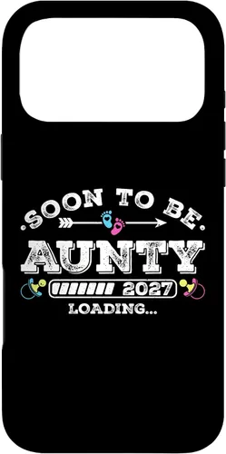 Vista 22 de Soon to Be Aunty 2027 Loading for Pregnancy Announcement Case for iPhone 17