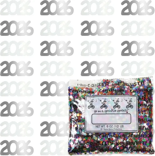 Vista 51 de Confetti Year 2023 Blue Royal, Orange Combo - 2 bolsas de media onza (1 oz)