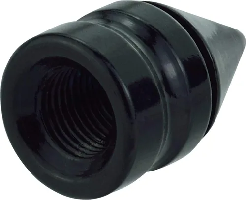 Vista 7 de Abfer Tapones de válvula de neumático de coche con pinchos, tapa de vástago de presión de aire de rueda, de aluminio, se adapta a la mayoría de Negro
