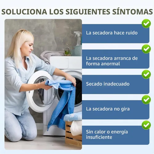 Vista 6 de AGM75510755 Kit de reparación de secadora compatible para secadoras LG Negro