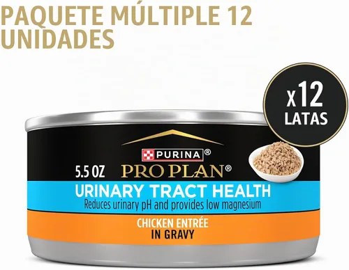 Vista 3 de Purina Pro Plan Urinary Tract Health - Entree de pollo en salsa para gatos (paquete de 24) latas de 5.5 onzas