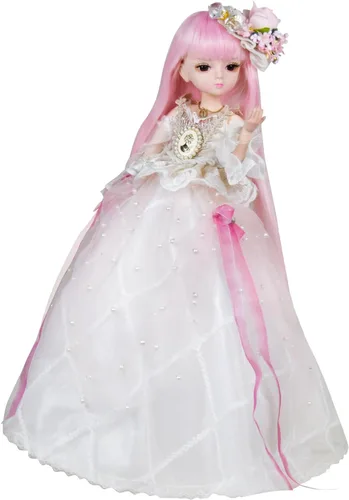 Vista 2 de Muñeca BJD de 1/4 de 17.7 in - 18 pulgadas, muñeca articulada con bola SD de princesa, cuerpo de muñeca personalizado con conjunto de ropa