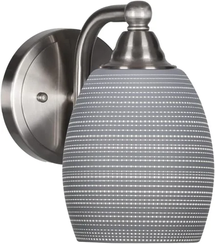 Vista 41 de Toltec Lighting Paramount - Aplique de pared de 1 luz, lámpara de pared para interiores, regulable, compatible con LED de base media, acabado