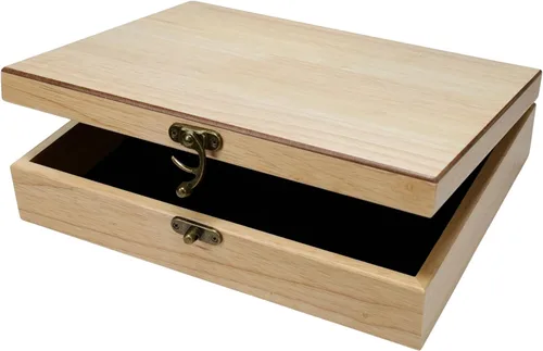 Vista 16 de WE Games Old World Wooden Keepsake Box Teñido en negro