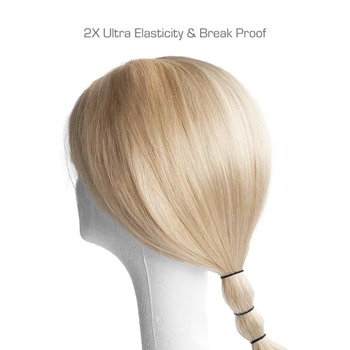 Vista 6 de RED by Kiss 250 mini bandas de goma, bandas elásticas para el cabello suaves para niños, niñas, mujeres, hombres y niños, pequeños accesorios