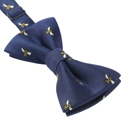 Vista 4 de HISDERN Corbatas de lazo para niños preatadas, pajaritas ajustables para niños, con clip, divertidos corbatines estampados para bodas y fiestas