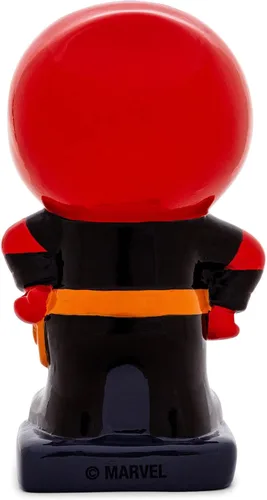 Vista 4 de Silver Buffalo Deadpool Chibi Stance - Banco pequeño de monedas de cerámica