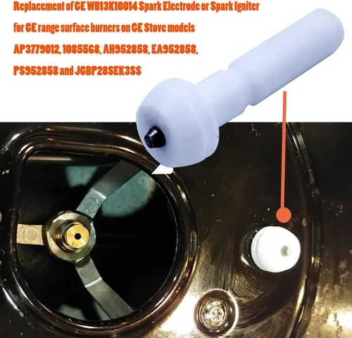 Vista 3 de MENSI GE WB13K10014 - Encendedor de electrodo de chispa genuino para estufa de gas, 4 paquetes