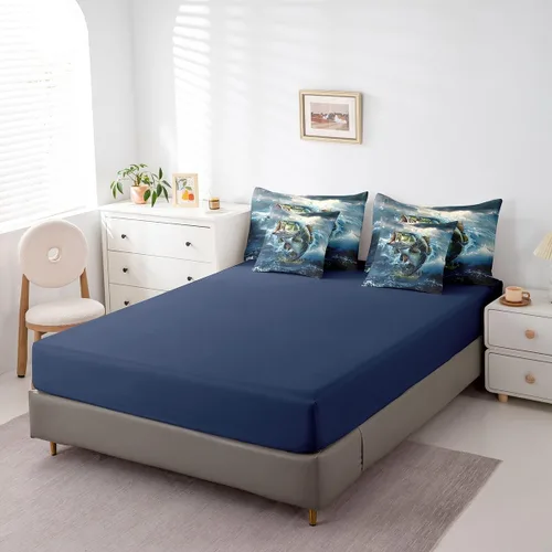 Vista 44 de Feelyou Juego de edredón de ciervo con sábanas – Tamaño Queen 7 piezas Juego de ropa de cama infantil de caza rústica – Cama de ciervo de cabaña