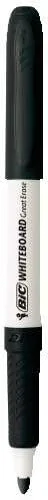Vista 2 de BIC Great Erase Grip Marcador borrable de poco olor, punta fina, Negro