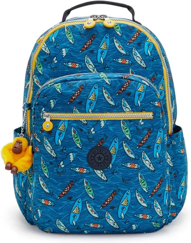 Vista 105 de Mochila Kipling Seoul extra grande para laptop de 17", Grande True Blue Tonal 2