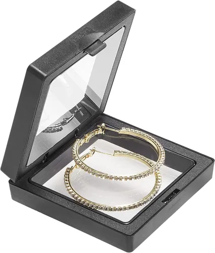 Vista 7 de Aretes circulares ovalados grandes exagerados con circonita chapada en 14 quilates, forma geométrica con aguja de plata S925 para mujeres y niñas